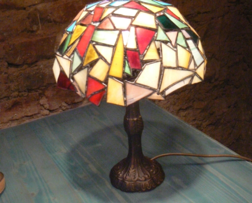 Lampa tiffany vitráž