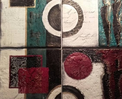 enkaustika štětcem