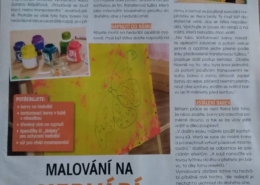 Malování na hedvábí článek v tisku Ateliér ŠUM