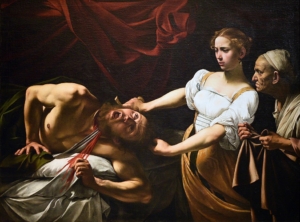 Caravaggio: Judita a Holofernes, 1598-1599
